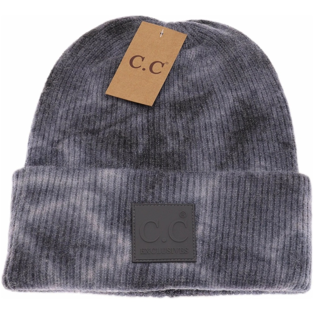 C.C Beanie - Tie Dye Beanie - Charcoal